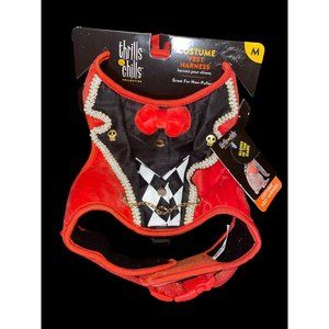 PET HALLOWEEN COSTUME VEST HARNESS-GLOWS IN THE DARK